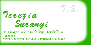 terezia suranyi business card